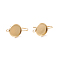 Ion Plating(IP) 304 Stainless Steel Dangle Earrings, Cabochon Settings, with Vertical Loop, Flat Round, Golden, Tray: 12mm, 25.5mm, 19 Gauge, Pin: 0.9mm