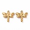 201 Stainless Steel Charms, Dragonfly, Golden, 15x16x3.5mm, Hole: 1mm