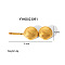 304 Stainless Steel Hair Bobby Pin, Real 18K Gold Plated, Shell Shape, 55x17mm