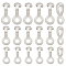150Pcs 3 Style 304 Stainless Steel Ball Chain Connectors, Pull Loop Connectors, Stainless Steel Color, 14~18x6~7.5x4~6mm, Hole: 3~3.5mm, Fit for 2.4~4.5mm Ball Chain, 50pcs/style