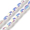 Electroplate Glass Beads Strands, AB Color Plated, Faceted, Oval, Clear AB, 9.5x5.5mm, Hole: 1.2mm, about 60pcs/strand, 22.05''(56cm)