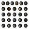PH PandaHall 26PCS Alphabet A-Z Beads, 26 Styles Sea Shell Beads Summer Seashell Beads Freshwater Shell Letter Alphabet Loose Beads for Boho Necklace Bracelet Earring Jewelry Making