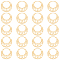 DICOSMETIC 20Pcs Filigree Connector Charm Hollow Filigree Pendant Golden Flat Round Charms Laser Cut Connector Dangles Pendants Supplies Stainless Steel Link Charms for DIY Jewelry Making