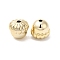 Plating CCB Plastic Beads, Pine Cone, Golden, 15.6x14.4mm, Hole: 2.7mm