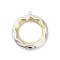 304 Stainless Steel Pendants, Golden & Stainless Steel Color, Ring, 27.5x25x3.5mm, Hole: 1.5mm