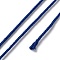 Polyester Twisted Cord, Round, for DIY Jewelry Making, Mauve, 1.2mm, about 38.28 Yards(35m)/Roll