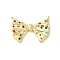 Real 18K Gold Plated Brass Micro Pave Cubic Zirconia Pendants, Cadmium Free & Lead Free, Bowknot, Colorful, 23x31.5x4mm, Hole: 1.4mm