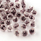 Handmade Luminous Lampwork Beads, Round, Old Rose, 8mm, Hole: 1mm