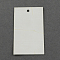 Paper Price Cards, Rectangle, White, 50x30mm