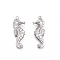 304 Stainless Steel Pendants, Sea Horse, Stainless Steel Color, 26.5x10x4mm, Hole: 1.5mm