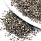 11/0 Grade A Baking Paint Glass Seed Beads, Cylinder, Uniform Seed Bead Size, Opaque Colours Rainbow, Dark Khaki, 1.5x1mm, Hole: 0.5mm, about 2000pcs/10g