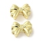 Rack Plating Alloy Beads, Cadmium Free & Nickel Free & Lead Free, Bowknot, Golden, 10x13.5x6.5mm, Hole: 6x4mm