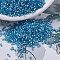 MIYUKI Delica Beads, Cylinder, Japanese Seed Beads, 11/0, (DB0692) Dyed Semi-Frosted Silver Lined Aqua, 1.3x1.6mm, Hole: 0.8mm, about 2000pcs/10g