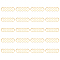 20Pcs 201 Stainless Steel Links/Connectors, Oval, Golden, 40x11.5x0.6mm
