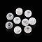 Natural Quartz Crystal European Beads, Rock Crystal Large Hole Beads, Rondelle, 10~10.5x7.5~9mm, Hole: 5mm
