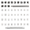 2 Sets 2 Style Alphabet & Number & Constellation Pattern Zinc Alloy Stamps, with Stainless Steel Handle, for Imprinting Metal, Plastic, Wood, Gunmetal & Stainless Steel Color, Stamp Head: 1~1.05x0.8~1.05x1.3~1.35cm