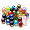 Imitation Austrian Crystal Beads, Grade AAA, K9 Glass, Faceted, Drum, Mixed Color, 8x6.5mm, Hole: 0.7~0.9mm