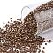TOHO Round Seed Beads, Japanese Seed Beads, (618) Opaque Frosted Pastel Mudbrick, 15/0, 1.5mm, Hole: 0.7mm, about 3000pcs/bottle, 10g/bottle