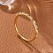 Brass Micro Pave Clear Cubic Zirconia Finger Rings, Cadmium Free & Lead Free, Real 18K Gold Plated, 1.5mm, Inner Diameter: 18mm