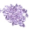 5Pcs Transparent Glass Beads, Top Drilled, Teardrop, Plum, 14x8mm, Hole: 1mm