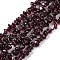 Natural Garnet Beads Strands, Chips, 4~7x4~7mm, Hole: 0.5~0.8mm, 32 inch
