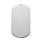 Non-Tarnish 304 Stainless Steel Pendants, Stamping Blank Tag, Rectangle, Stainless Steel Color, 37x20x1mm, Hole: 1.2mm