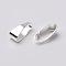 Brass Snap on Bails, for Pendants, Silver Color Plated, 7x3x3mm, Hole: 6x2mm