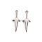 Non-Tarnish 304 Stainless Steel Pendants, Dagger, Stainless Steel Color, 20x7.5x2mm, Hole: 1mm