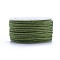 Polyester Braided Cord, Olive, 2mm, about 16.4 yards(15m)/roll