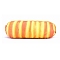 Bread Shape Polyester Pencil Pouches, Zipper Student Stationery Storage Case, Office & School Supplies, Champagne Yellow, 210x80mm