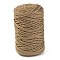 Cotton String Threads, for DIY Crafts, Gift Wrapping and Jewelry Making, Camel, 3mm, about 150m/roll