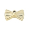 CCB Plastic Pendant, Bowknot, Golden, 15x25x8mm, Hole: 1.8mm