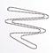 Tarnish Resistant Stainless Steel Necklace Making, Stainless Steel Ball Chains, Stainless Steel Color, 23.6 inch(60cm), 1.5mm
