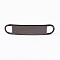 Rectangle 304 Stainless Steel Blank Tag Links connectors, Electrophoresis Black, 45x10x1mm, Hole: 6x7mm