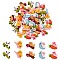 50Pcs 5 Styles Opaque Resin Cabochons, Cartoon Style, Animal Mixed Shapes, Mixed Color, 19~20.5x24~28x7.5~9.5mm, 10pcs/style
