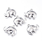 Tarnish Resistant 304 Stainless Steel Pendants, Elephant, Stainless Steel Color, 17.5x20.5x4.5mm, Hole: 1.5mm