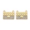 Rack Plating Alloy Pendants with Rhinestone, Bag, Golden, 16x20.5x4mm, Hole: 1.8mm