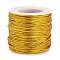 Metallic Cord, Goldenrod, 1.3~1.6mm, about 54.68 yards(50m)/roll
