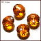 K9 Glass, Imitation Austrian Crystal Beads, Grade AAA, Faceted, Rondelle, Orange, 10x7mm, Hole: 0.9~1mm