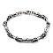 Non-Tarnish 201 Stainless Steel Link Chain Bracelet, 304 Stainless Steel Clasps, Stainless Steel Color, 8-7/8 inch(22.6cm)