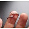 Twelve Constellation Brass Micro Pave Clear Cubic Zirconia Cuff Rings, Platinum, Cancer, Inner Diameter: Adjustable