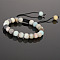 New Colorful Bracelet Black Gallstone Crafts Handmade Handmade Bracelet Colorful Peacock Stone Bracelet Ball Jewelry