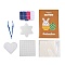 4 Colors DIY Fuse Beads Kit, with Mixed Shape ABC Plastic Pegboards, Ironing Paper and Plastic Tweezers, America Theme, Mixed Color, 5x5mm, Hole: 3mm, 500pcs
