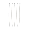 Brass Ball Head Pins, Silver Color Plated, Size: about 0.7mm thick(21 Gauge), 60mm long, Head: 1.8mm