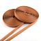 Adhesive Hook and Loop Tapes, Magic Taps with 50% Nylon and 50% Polyester, Sienna, 25mm
