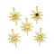 Rack Plating Alloy Cat Eye Pendants, Sun Charms, Golden, Mixed Color, 28.5x20.5x2.5mm, Hole: 1.6mm