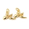 Rack Plating Brass Micro Pave Cubic Zirconia Charms, with Jump Ring, Long-Lasting Plated, Cadmium Free & Lead Free, Cupid, Real 18K Gold Plated, 10.5x15x4mm, Hole: 3.4mm