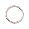 Non-Tarnish 304 Stainless Steel Twister Clasps, Ring, Stainless Steel Color, 12x1mm, Inner Diameter: 10mm