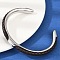 304 Stainless Steel Microfiber Leather Cord Cuff Bangles, Coffee, 1/4 inch(0.7cm), Inner Diameter: 2 inch(5~6.5cm)