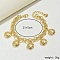 Hollow Heart Flower Charms Anklets, Beach Holiday Rolo Chain Anklets for Women